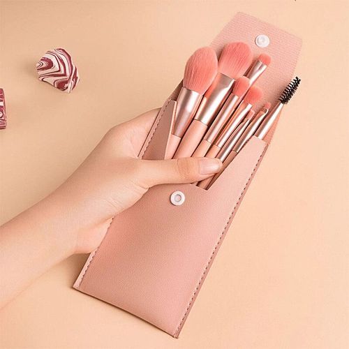 Ensemble De Pinceaux De Maquillage Portables Pour Femmes,Fard À Barrage Cosmétique,Fard À Joues En Poudre,Correcteur De Fard À Joues,Outil De Maquillage - Type C 