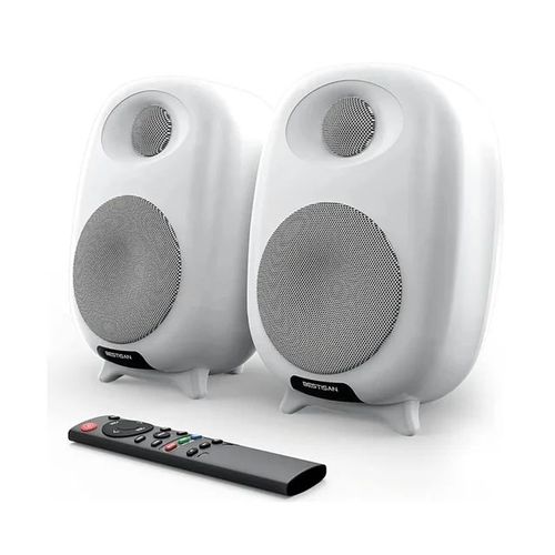 HONBox-Hautréusd'étagère pour ordinateur portable SR06,son stéréo domestique,super basse,caisson de basses TV sans fil,haut-parleur Bluetooth,60W,2 pouces - Type white