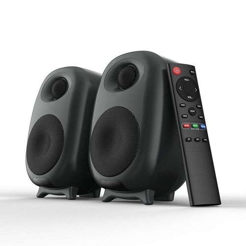 HONBox-Hautréusd'étagère pour ordinateur portable SR06,son stéréo domestique,super basse,caisson de basses TV sans fil,haut-parleur Bluetooth,60W,2 pouces - Type black
