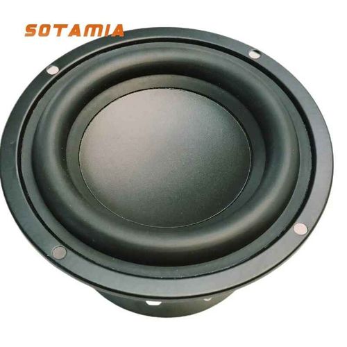 SOTAMIA-Caisson de basses audio,haut-parleur de musique domestique,haut-parleur de caisson de basses,haut-parleurs Bluetooth bricolage,étagère,4 pouces,4 ohms,35W,1PC