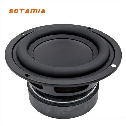 SOTAMIA-Haut-parleur de caisson de basses,son de musique HiFi domestique,haut-parleurs Bluetooth bricolage,étagère,audio,4 ohms,35W,4 pouces,1PC