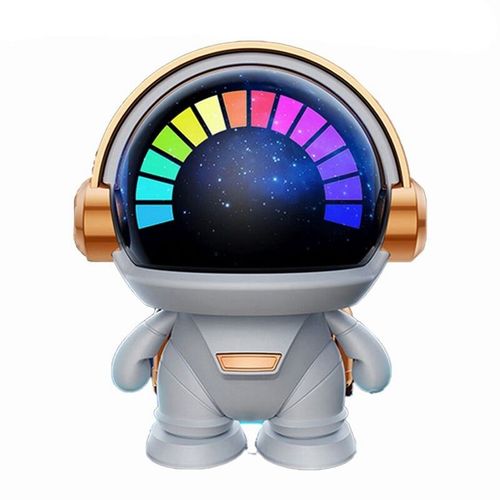 Astronome-Haut-parleur Bluetooth sans fil Tws,Cute Desktop Space Robot,Subwoofer,Home,Outdoor Gift - Type WhiteGold B