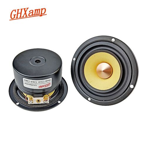 GHXMedals-Cône de Pulpe Naturelle pour Plafond de Voiture,Gamme Complète Hifi,Vocal Exquis,Mise à Niveau Audio Domestique,Modification d'Ampli Tube,3 Pouces,89mm,1 Paire