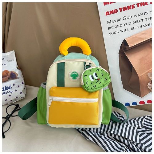 Cartable Maternelle Respirant pour Enfants,Sac d'École Mignon,Imperméable,Coloré,Mode,Ultra-observateur,Décontracté - Type green-small-