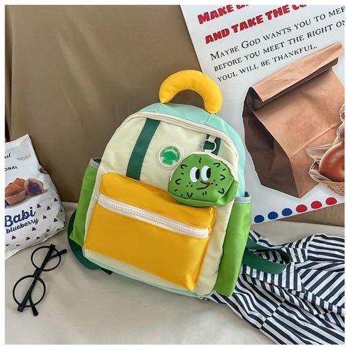 Cartable Maternelle Respirant pour Enfants,Sac d'École Mignon,Imperméable,Coloré,Mode,Ultra-observateur,Décontracté - Type green-medium-