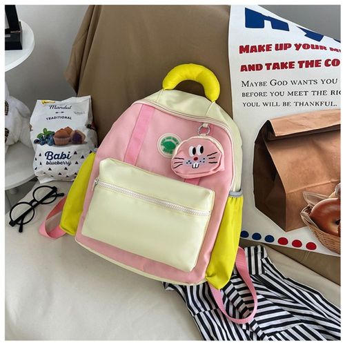 Cartable Maternelle Respirant pour Enfants,Sac d'École Mignon,Imperméable,Coloré,Mode,Ultra-observateur,Décontracté - Type pink-medium-