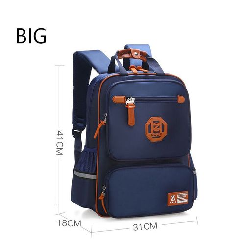 Sacs à Dos d'École Primaire en Nylon Imperméable pour Enfant Garçon,Cartable à Livres Orth4WD - Type Bleu