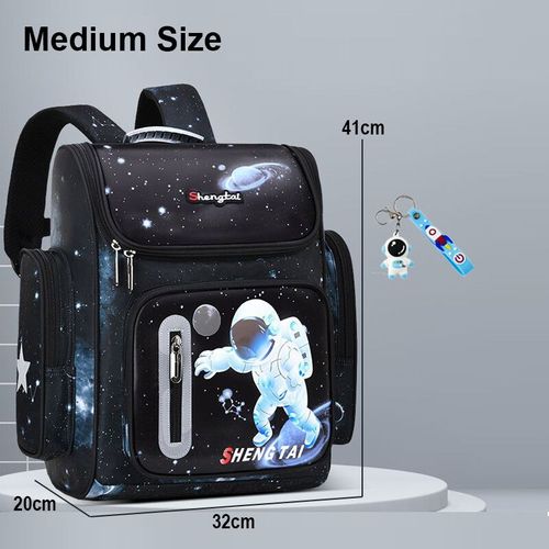 Sac à Dos Astronome pour Garçon,Ensemble de Cartable pour Élève du Primaire,Sacs d'École pour Enfants,Cartable Imperméable pour Enfants - Type M Black