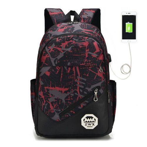 Ensemble de Sacs d'École Primaire Imperméables pour Enfant,Cartable SR pour Garçon et Fille,3 Pièces - Type Red