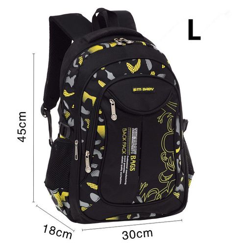 Sacs d'école imperméables pour enfants,cartable primaire pour adolescents,sacs à dos pour enfants,sac de livre,2 tailles - Type L yellow