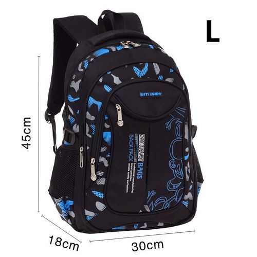 Sacs d'école imperméables pour enfants,cartable primaire pour adolescents,sacs à dos pour enfants,sac de livre,2 tailles - Type L blue