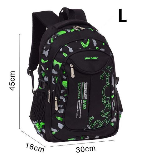 Sacs d'école imperméables pour enfants,cartable primaire pour adolescents,sacs à dos pour enfants,sac de livre,2 tailles - Type L green