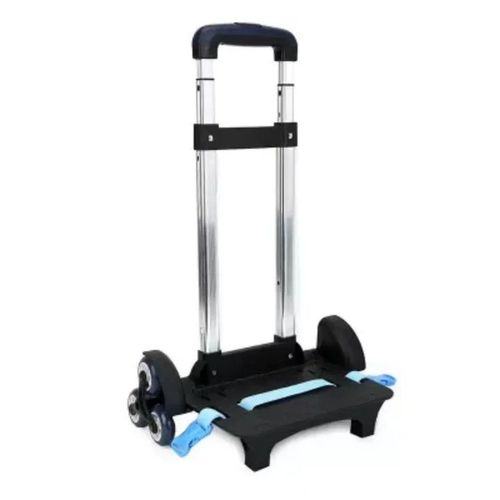 Chariot à Dos Pliable en Alliage d'Aluminium,Cartable à 6 Roues,Bagages avec Protection des Bords,Rose - Type Blue