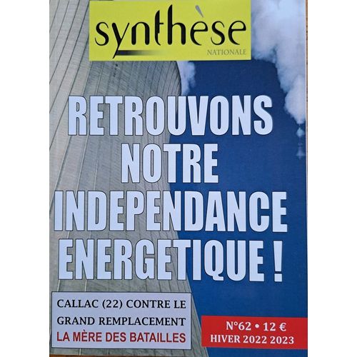 Synthèse Nationale N° 62 Hiver 2022 2023