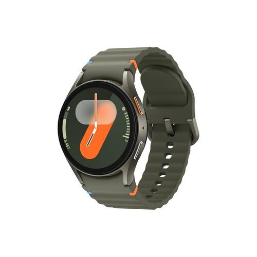 Montre Connectée Samsung Galaxy Watch7 - Boîtier 40 Mm Avec Bracelet Sport Caoutchouc Taille S/M - Vert - Bluetooth