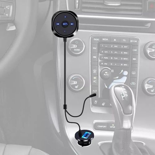 Allume-Cigare Laguna Mains Libres Avec Base Magnétique,Kit De Voiture Bluetooth Sans Fil,Mp3,Récepteur De Musique Audio 3.5mm,Adaptateur,Chargeur Usb,Chaud