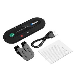 Mini Haut-Parleur Bluetooth À Clip Pare-Soleil,Récepteur De Musique Mp3,Kit De Voiture,Haut-Parleur Mains Libres Sans Fil,Adaptateur De Téléphone - Type Black #A