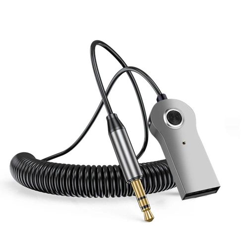 Adaptateur USB Bluetooth mx pour voiture,récepteur sans fil,transmetteur audio,musique,micro,mains libres,prise jack 3.5mm - Type BT5.0 BT870 #E