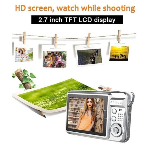 Appareil photo numérique HD,18MP,2.7 "",TFT,n'aime 4X,capture polaire,caméscope vidéo anti-tremblement - Type Argent