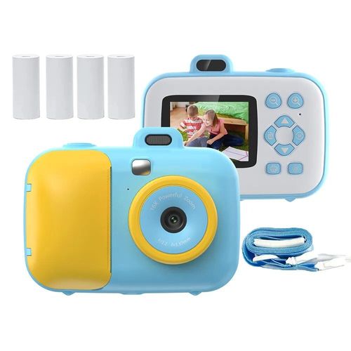 Appareil Photo instantané pour enfants,2.7k,avec impression thermique,jouets en papier,cadeau pour filles - Type B4rolls