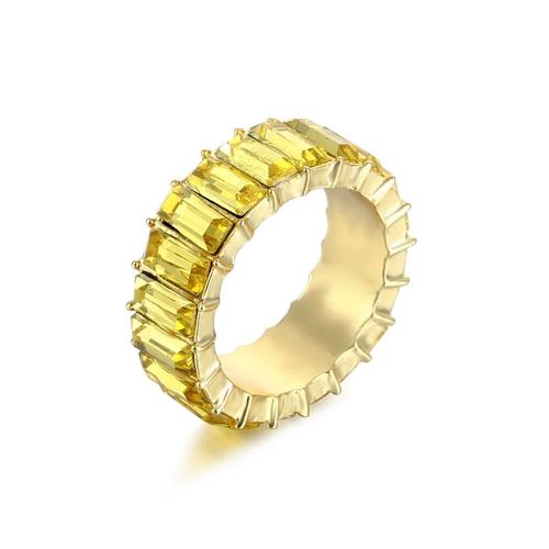 Zunderes-Bague Multicolore En Cristal Pour Femme,Bague De Luxe Légère,Cadeau De Fête De Rh,Bijoux De Déclaration,Sortie D'usine,3a