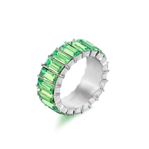 Zunderes-Bague Multicolore En Cristal Pour Femme,Bague De Luxe Légère,Cadeau De Fête De Rh,Bijoux De Déclaration,Sortie D'usine,3a