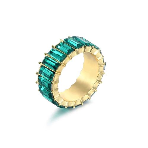Zunderes-Bague Multicolore En Cristal Pour Femme,Bague De Luxe Légère,Cadeau De Fête De Rh,Bijoux De Déclaration,Sortie D'usine,3a