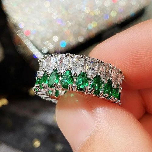 Bagues De Fiançailles En Cristal Cubique Pour Femmes,Bague De Mariage,Cadeau De Bijoux De Fête,Mode De Luxe,Contre-Indiqué,Marquise