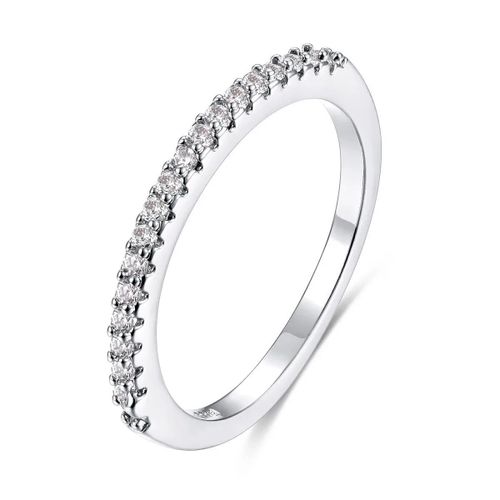 Bague De Luxe En Pierre De Cristal Blanche Pour Femmes,Bagues De Mariage Irrégulières En Zircon Pour Femmes,Bague De Fiançailles Géométrique En Zircon À La Mode