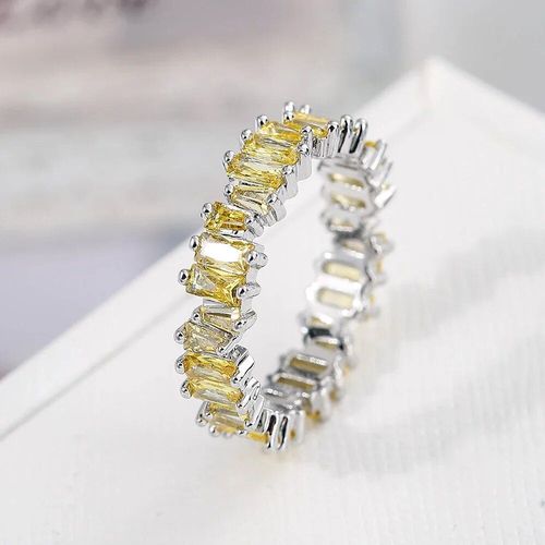 Bague De Luxe En Pierre De Cristal Blanche Pour Femmes,Bagues De Mariage Irrégulières En Zircon Pour Femmes,Bague De Fiançailles Géométrique En Zircon À La Mode