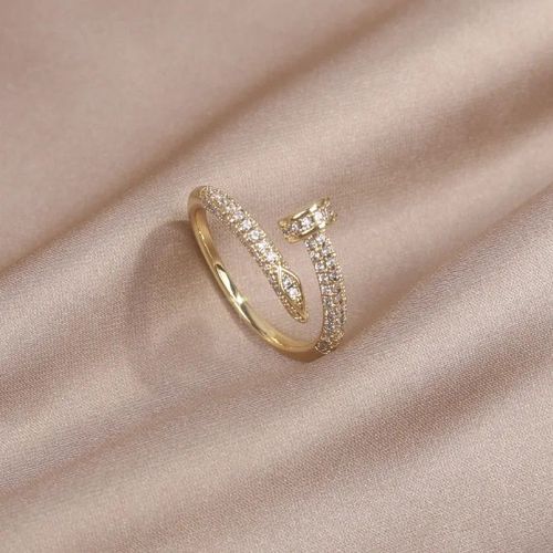 Bague Plaquée Or 14 Carats Pour Femme,Bijoux Élégants,Cadeau De Mariage Réglable,Nouvelle Mode Coréenne Exquise,Aaa Zcomprend