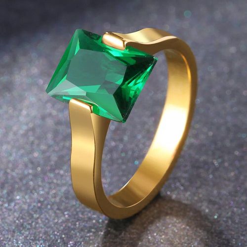 Grande Bague En Acier Inoxydable Pour Femmes,Matiques De Style Classique,Cristal De Mode,Cadeaux De Couples,Bijoux Fins,Fête De Mariage,2021