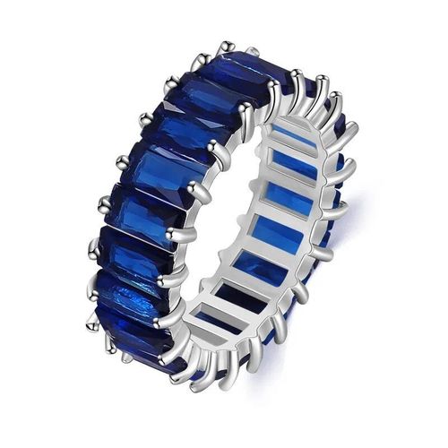 Bague De Luxe En Pierre De Cristal Blanche Pour Femmes,Bagues De Mariage Irrégulières En Zircon Pour Femmes,Bague De Fiançailles Géométrique En Zircon À La Mode