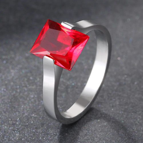 Grande Bague En Acier Inoxydable Pour Femmes,Matiques De Style Classique,Cristal De Mode,Cadeaux De Couples,Bijoux Fins,Fête De Mariage,2021