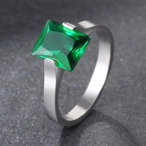 Grande Bague En Acier Inoxydable Pour Femmes,Matiques De Style Classique,Cristal De Mode,Cadeaux De Couples,Bijoux Fins,Fête De Mariage,2021