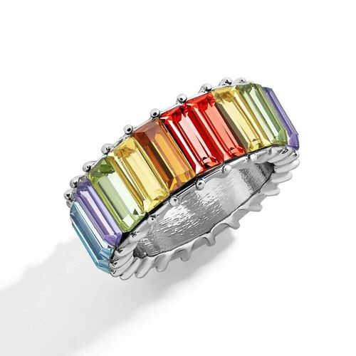 Bague De Luxe En Pierre De Cristal Blanche Pour Femmes,Bagues De Mariage Irrégulières En Zircon Pour Femmes,Bague De Fiançailles Géométrique En Zircon À La Mode