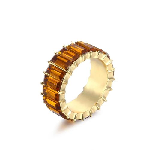 Zunderes-Bague Multicolore En Cristal Pour Femme,Bague De Luxe Légère,Cadeau De Fête De Rh,Bijoux De Déclaration,Sortie D'usine,3a