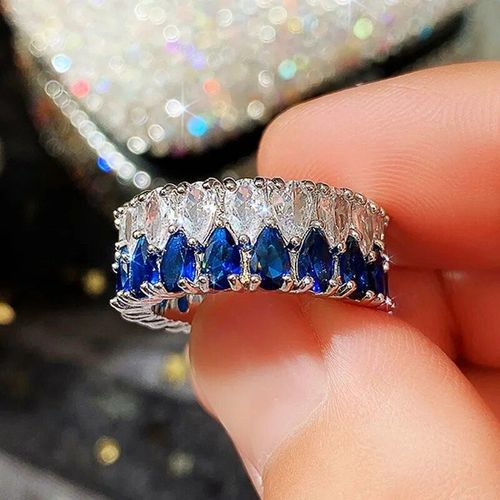 Bagues De Fiançailles En Cristal Cubique Pour Femmes,Bague De Mariage,Cadeau De Bijoux De Fête,Mode De Luxe,Contre-Indiqué,Marquise