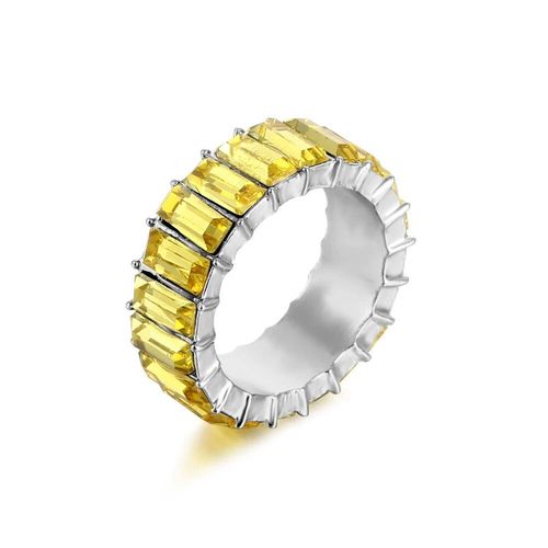 Zunderes-Bague Multicolore En Cristal Pour Femme,Bague De Luxe Légère,Cadeau De Fête De Rh,Bijoux De Déclaration,Sortie D'usine,3a