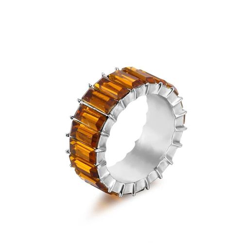 Zunderes-Bague Multicolore En Cristal Pour Femme,Bague De Luxe Légère,Cadeau De Fête De Rh,Bijoux De Déclaration,Sortie D'usine,3a