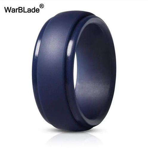 Bagues En Silicone Hypoallergéniques Pour Hommes,Bandes De Caoutchouc Flexibles,Antifavorables Pour Le Sport,Mariage,Qualité Alimentaire,Fda,8mm
