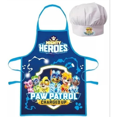 Set Cuisinier Pat Patrouille "Charged Up" - Tablier Et Toque Unique - Ewa19771pw
