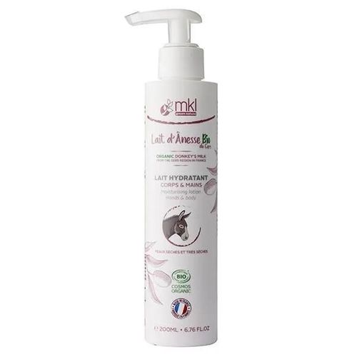 Lait Hydratant Bio - Mkl Green Nature - Lait D'ânesse - Pour Tous Types De Peau - Sans Parabène 