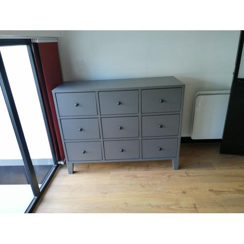 Commode Grise 9 Tiroirs Hemnes Ikea