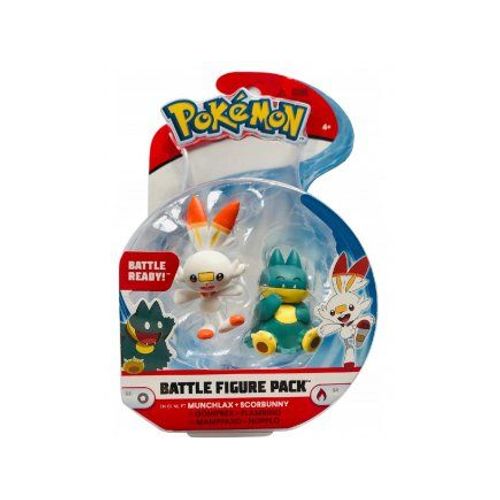 Coffret 2 Pokemon Goinfrex Et Flambino - Figurine De Combat - Pokemon Blanc Et Vert - Jouet Garcon