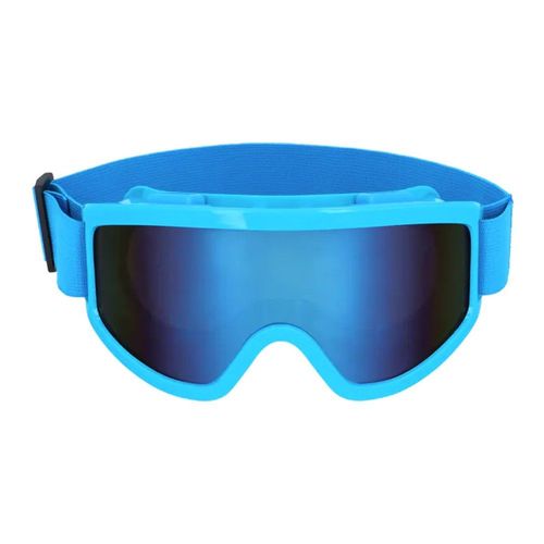 Paire De Lunettes Festives Ski Bleu Fluo Adulte