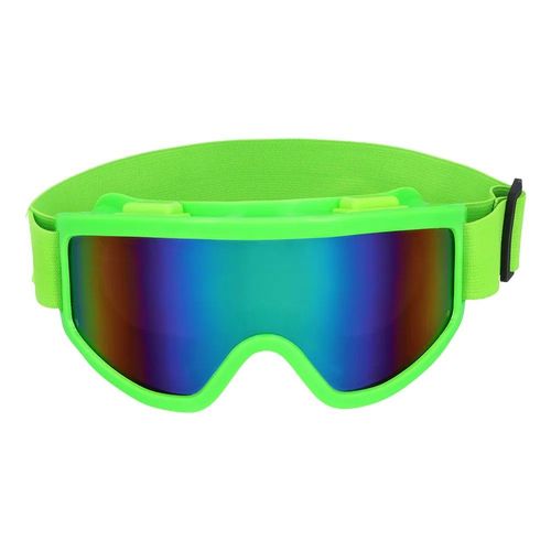 Paire De Lunettes Festives Ski Vert Fluo Adulte