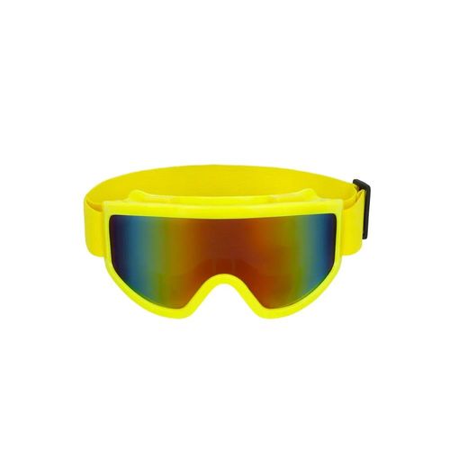 Paire De Lunettes Festives Ski Jaune Fluo Adulte