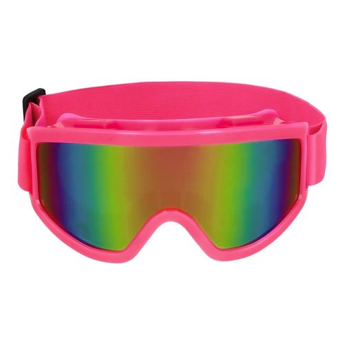 Paire De Lunettes Festives Ski Rose Fluo Adulte