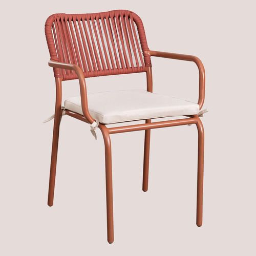 Pack De 2 Chaises De Salle À Manger Empilables Arhiza Rouge Tuile